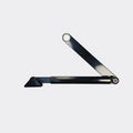 Push arm assembly for Assa Abloy Besam SW300 swing door operator, black finish, replaces OEM 1007965BK