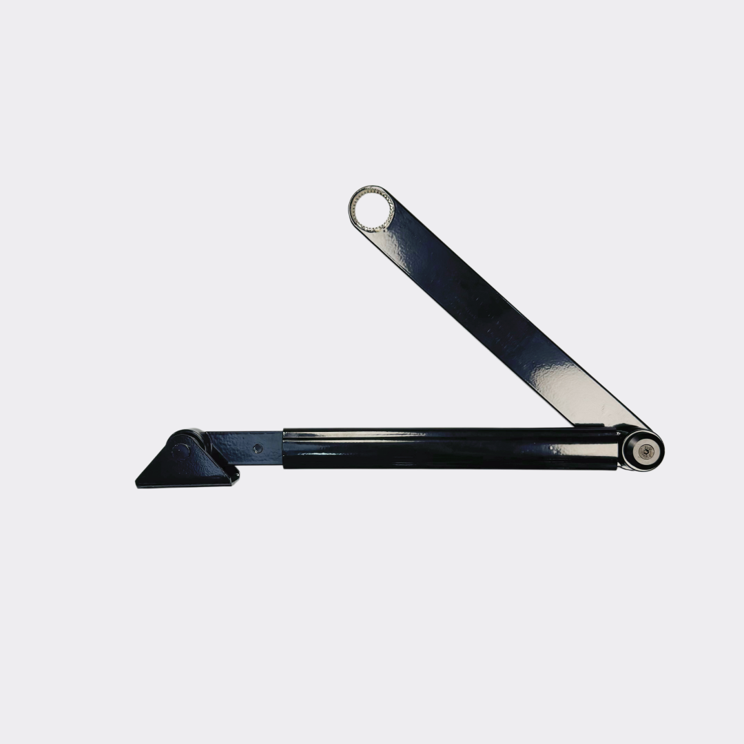Push arm assembly for Assa Abloy Besam SW300 swing door operator, black finish, replaces OEM 1007965BK