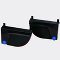 Pair of BEA LZR-FLATSCAN SW left and right laser safety sensor modules for automatic swing doors