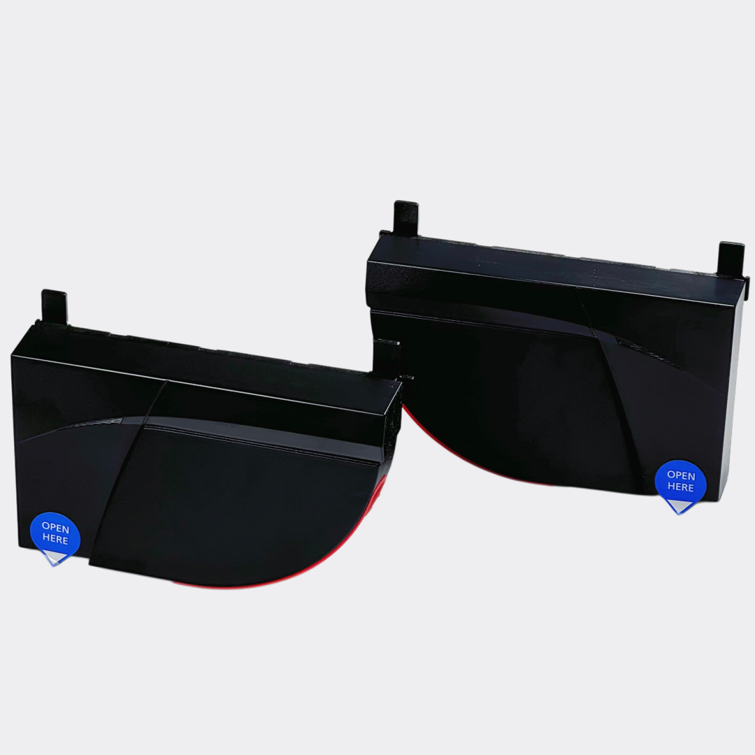 Pair of BEA LZR-FLATSCAN SW left and right laser safety sensor modules for automatic swing doors