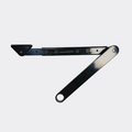 Besam SW300 push arm telescopic section and door fitting detail, black BK