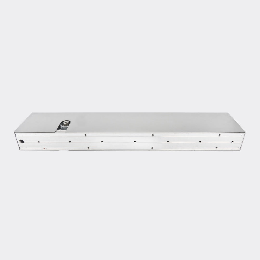 DoorDynamic ED100 ED250 automatic swing door operator, top view of slim header unit