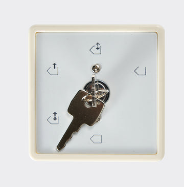 Dorma key switch for ES200 automatic sliding door system front view