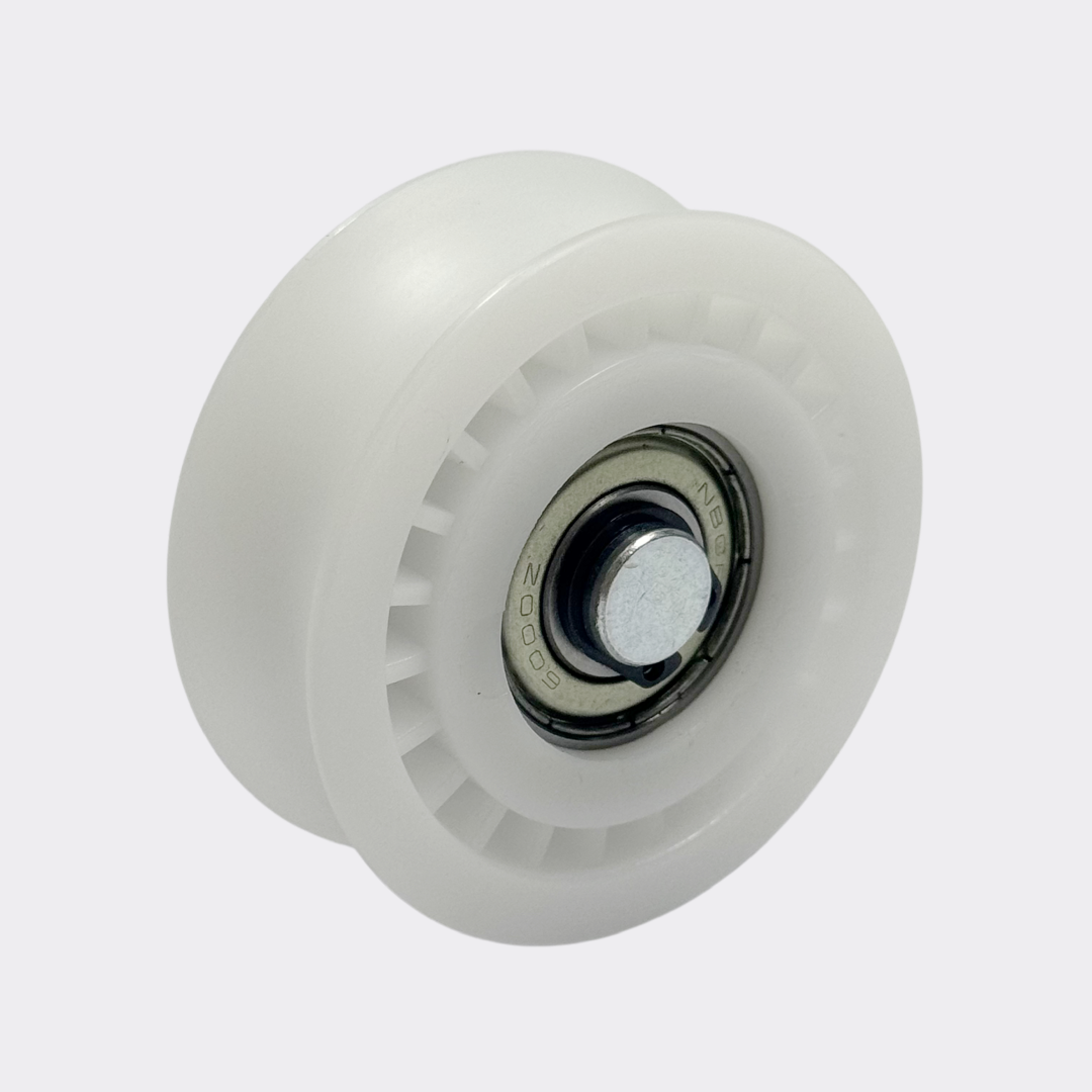 Dorma roller replacement specifications with dimensions and bearing type