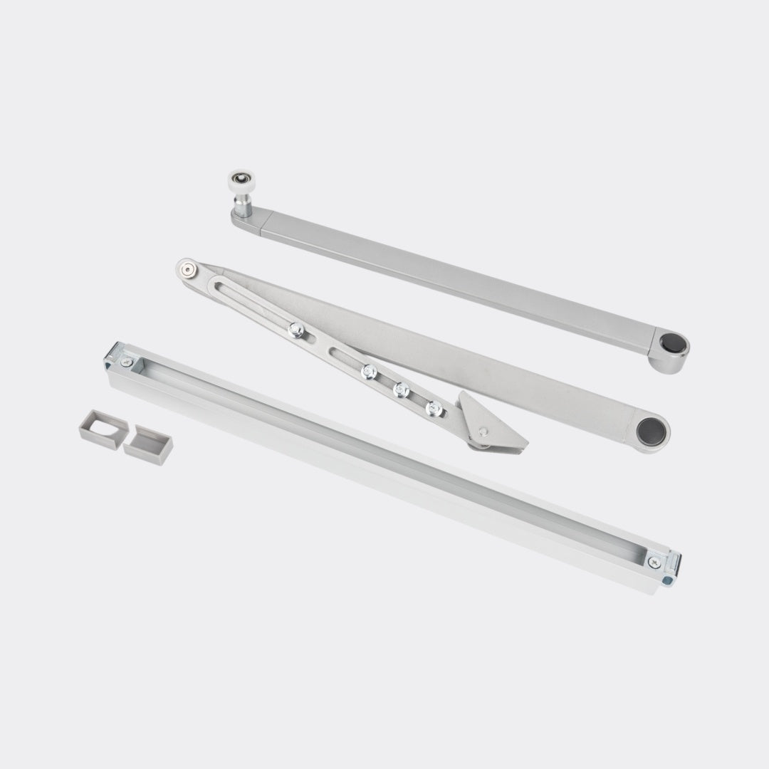 Slide channel and pull arm accessories kit for ED100 ED250 swing door operator installation
