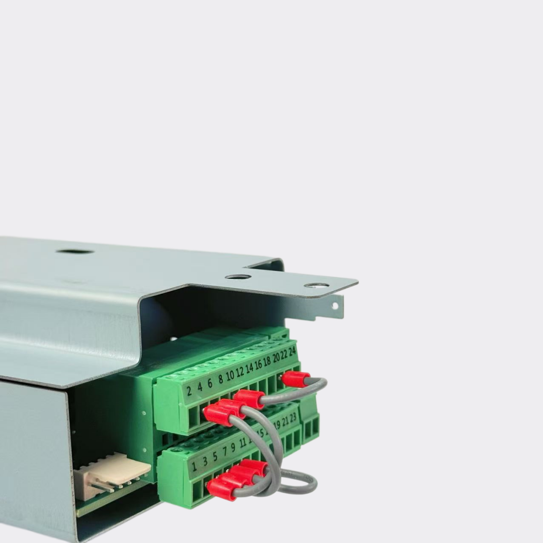 ES200 Easy board terminal block top view for quick plug-and-play connection