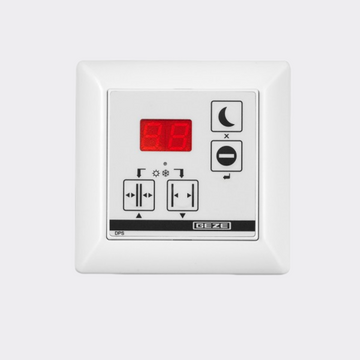 GEZE DPS program switch front view, manufacturer article number 155809