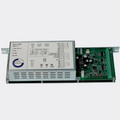 Front view of Gilgen SLA-GP2 door controller with control board partially withdrawn from metal housing