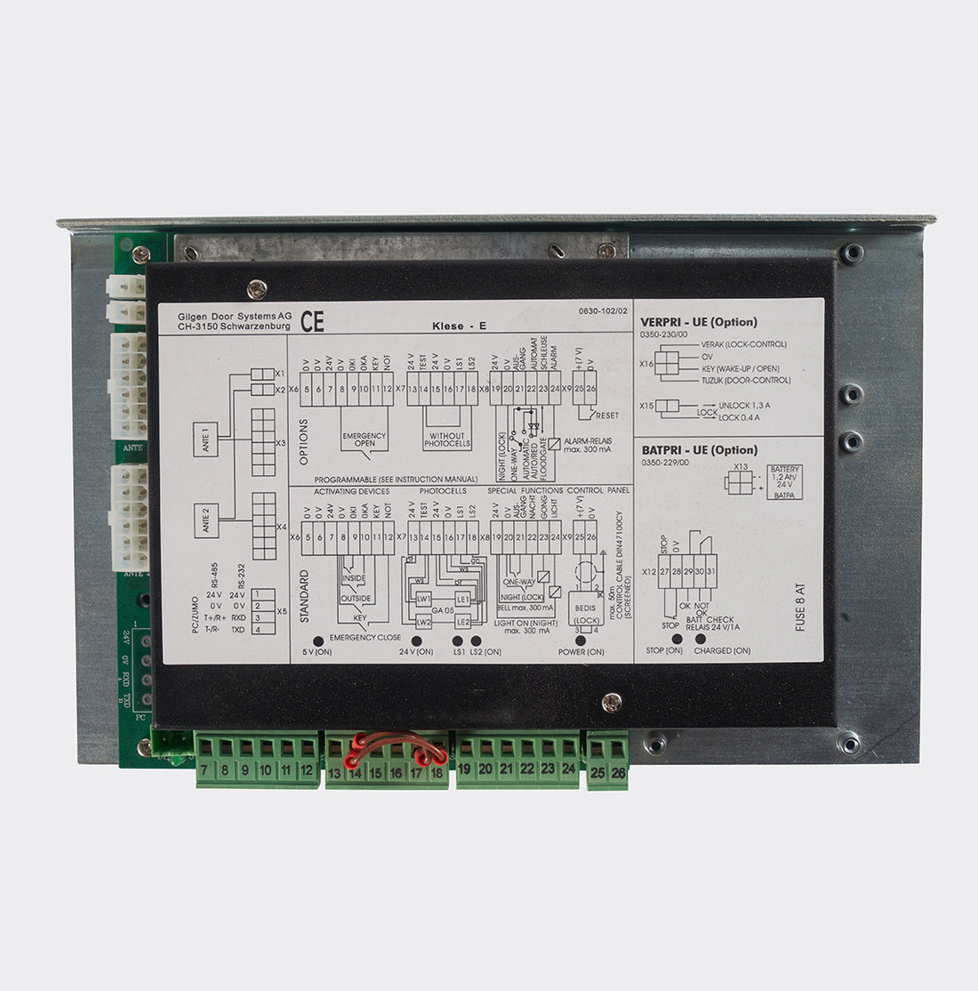 Gilgen SLM control box and replacement parts collection overview