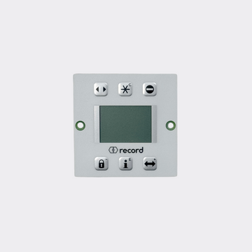 Front view of Record BDE-D programmer control panel for STA20 automatic doors