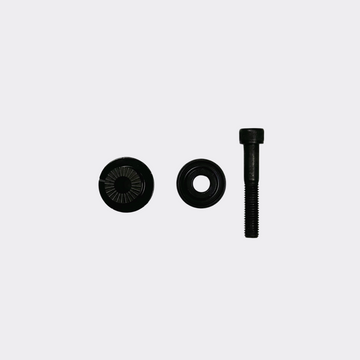 SW300 automatic swing door shaft adaptor kit components, top view
